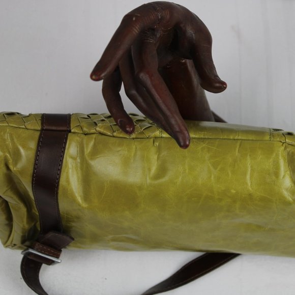 Latico Leather Distressed Chocolate Olive Shoulder - Picture 8 of 8